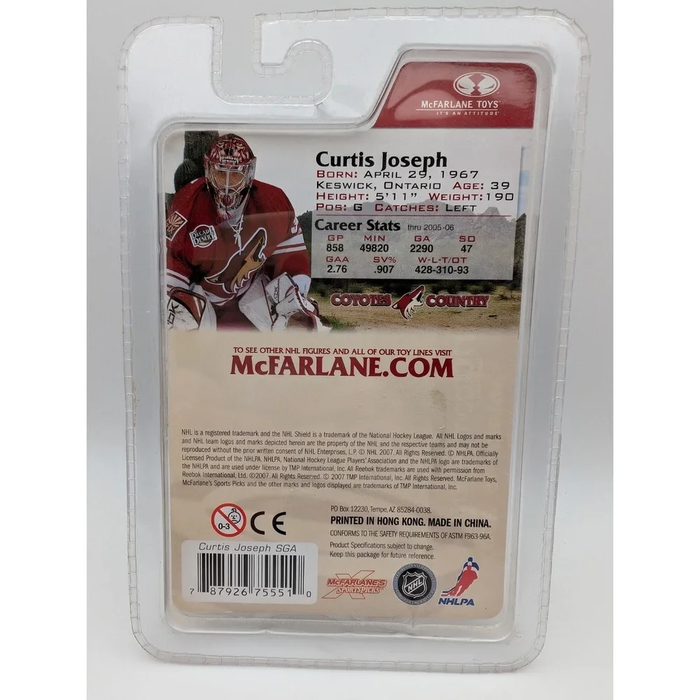 Auto Puck Curtis Joseph  Coyotes McFarlane Decade in the Desert  3